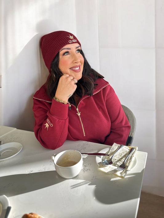 BURGUNDY QUEEN JUMPER